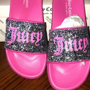 Juicy Couture Slides. Kids Size 1